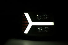 Load image into Gallery viewer, AlphaRex 07-13 Chevy 1500HD NOVA LED Proj Headlights Plank Style Matte Blk w/Activ Light/Seq Signal