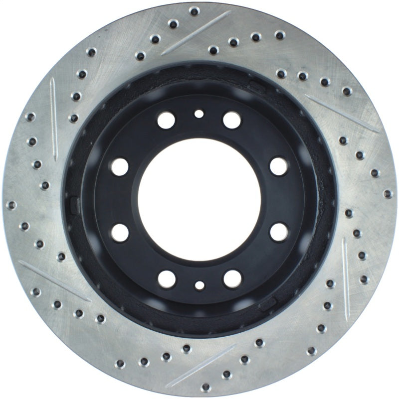 StopTech 01-09 Chevrolet Silverado 2500HD 3500 Front Left Slotted & Drilled Rotor