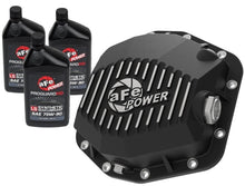 Load image into Gallery viewer, aFe POWER 2021 Ford Bronco w/ Dana M220 Diff Cover w/ Gear Oil Black Street Series w/ Machined Fins