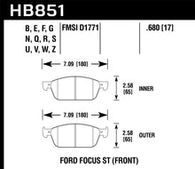 Load image into Gallery viewer, Hawk 15-16 Ford Focus ST (Does Not Fit RS Model) DTC-60 Race Front Brake Pads