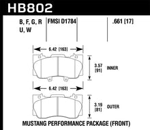 Load image into Gallery viewer, Hawk 15-17 Ford Mustang GT DTC-30 Race Front Brake Pads