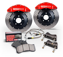 Load image into Gallery viewer, StopTech 15 Audi S3 /15 Volkswagen Golf R Front BBK w/ Red ST-40 Caliper Slotted 355X32 2pc Rotor