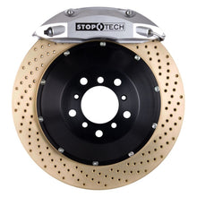 Load image into Gallery viewer, StopTech 06-10 VW Golf/Jetta Front BBK ST-40 Caliper Silver / 2pc Zinc Drilled 328x28mm Rotor