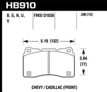 Load image into Gallery viewer, Hawk 15-16 Cadillac XTS / Chevrolet Corvette DTC-60 Front Brake Pads