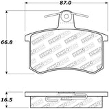 StopTech Performance 96-2/97 Audi A4 / 96-01 A4 Quattro / 95-98 A6 Rear Brake Pads