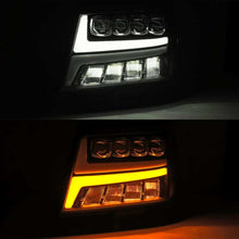 Load image into Gallery viewer, AlphaRex 07-13 Chevy Avalanche NOVA LED Proj Headlights Plank Style Gloss Black w/Activ Light/DRL