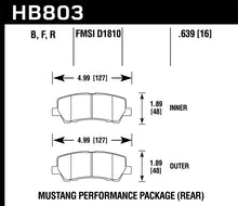 Load image into Gallery viewer, Hawk 15-20 Ford Mustang GT 5.0L / 16-17 Mustang Brembo Package DTC-30 Race Rear Brake Pads