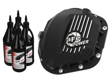 Load image into Gallery viewer, aFe Pro Series Front Diff Cover Black w/ Machined Fins 17-21 Ford Trucks (Dana 60) w/ Gear Oil