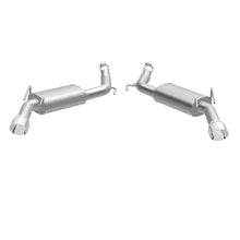 Load image into Gallery viewer, MagnaFlow Street Series Axle Back 14-15 Chevy Camaro 6.2L V8 SS Polished Dual Split Rear Exit