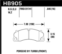 Load image into Gallery viewer, Hawk DTC-80 14-18 Porsche 911 Front Race Brake Pads