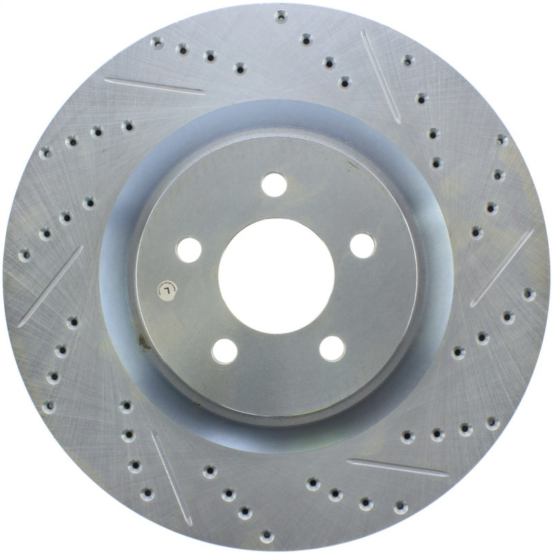 StopTech Select Sport 07-10 Ford Shelby Slotted and Drilled Left Rotor