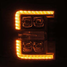 Load image into Gallery viewer, AlphaRex 11-16 Ford F-350 SD NOVA LED Proj Headlights Plank Style Chrm w/Activ Light/Seq Signal