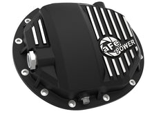 Load image into Gallery viewer, aFe Pro Series AAM 9.5/9.76 Rear Diff Cover Black w/Mach Fins &amp; Oil 14-19 GM Silverado/Sierra 1500