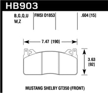 Load image into Gallery viewer, Hawk 15-17 Ford Mustang Shelby GT350/GT350R DTC-30 Front Race Pads