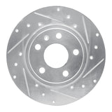 R1 00-09 Audi A4 (USA/Canada) Rear Right Drilled & Slotted Silver Brake Rotor