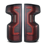 AlphaRex 19-23 Chevrolet Silverado 1500/2500HD/3500HD PRO-Series LED Tail Lights Red Smoke