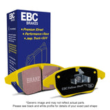 EBC 10-12 Porsche 911 (997) (Cast Iron Rotor only) 3.8 GT3 Yellowstuff Front Brake Pads