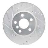 R1 14-21 Mini Cooper (Excl Clubman) Front Left Drilled & Slotted Silver Brake Rotor
