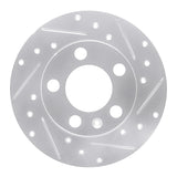 R1 98-24 Audi A1 (Mexico) Rear Right Drilled & Slotted Silver Brake Rotor