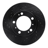 R1 97-04 Porsche Boxster Front Left Drilled & Slotted Black Brake Rotor