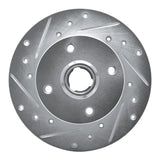 R1 85-02 Volkswagen CORRADO Rear Left Drilled & Slotted Silver Brake Rotor