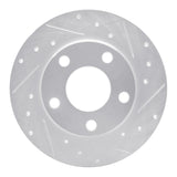 R1 99-05 Audi A6 Quattro Rear Right Drilled & Slotted Silver Brake Rotor