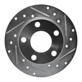 R1 85-00 Audi 5000CS Turbo Quattro Rear Right Drilled & Slotted Silver Brake Rotor