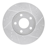 R1 92-08 Audi A6 Quattro Front Right Drilled & Slotted Silver Brake Rotor