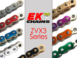 Vortex Racing EK 525 ZVX3 Rivet Master 120 Links- Metallic Purple
