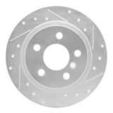 R1 14-25 BMW 220i (Mexico) Rear Right Drilled & Slotted Silver Brake Rotor