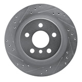 R1 16-26 BMW 228I Gran Coupe Rear Left Drilled & Slotted Silver Brake Rotor