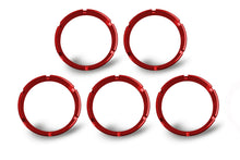 Load image into Gallery viewer, KC HiLiTES FLEX Series Colored Bezel Rings (5 pack) - Red