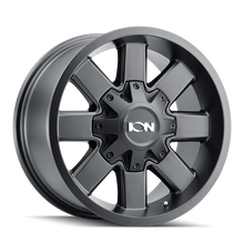 Load image into Gallery viewer, ION Type 141 17x9 / 5x127 BP / 18mm Offset / 87mm Hub Satin Black Wheel