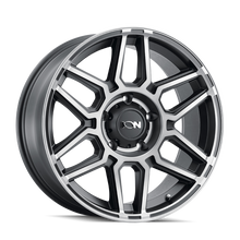 Load image into Gallery viewer, ION Type 146 20x9 / 5x150 BP / 18mm Offset / 110mm Hub Matte Black W/Machined Dart Tint Wheel