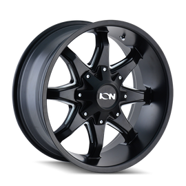 ION Type 181 18x9 / 6x135 BP / -12mm Offset / 106mm Hub Satin Black/Milled Spokes Wheel