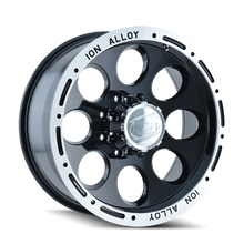 Load image into Gallery viewer, ION Type 174 16x8 / 5x135 BP / -5mm Offset / 87mm Hub Black/Machined Wheel