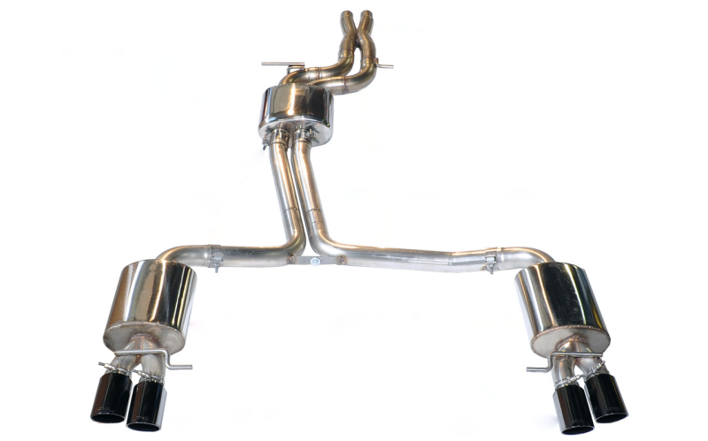 AWE Tuning Audi B8 / B8.5 S5 Cabrio Touring Edition Exhaust - Resonated - Chrome Silver Tips