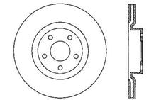 Load image into Gallery viewer, StopTech Power Slot 05-07 Cadillac XLR / 06-09 Chevy Corvette Front Left Drilled &amp; Slotted Rotors