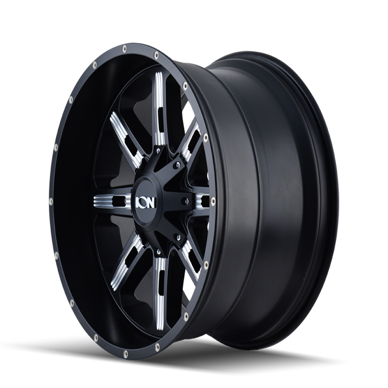 ION Type 184 17x9 / 6x135 BP / -12mm Offset / 106mm Hub Satin Black/Milled Spokes Wheel