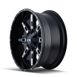 ION Type 184 17x9 / 6x135 BP / -12mm Offset / 106mm Hub Satin Black/Milled Spokes Wheel