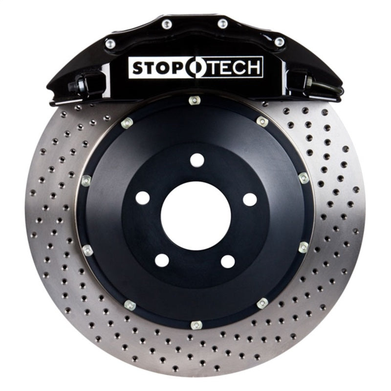 StopTech BBK 10-6/11 Audi S4 / 08-11 S5 Front Black ST-60 Calipers 380x32 Drilled Rotors