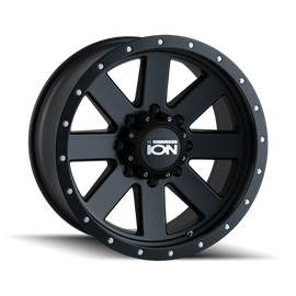 ION Type 134 20x9 / 6x135 BP / 18mm Offset / 87mm Hub Matte Black/Black Beadlock Wheel