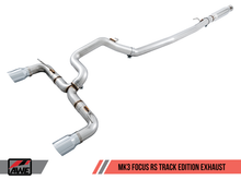 Load image into Gallery viewer, AWE Tuning Ford Focus RS Track Edition Cat-back Exhaust - Diamond Black Tips