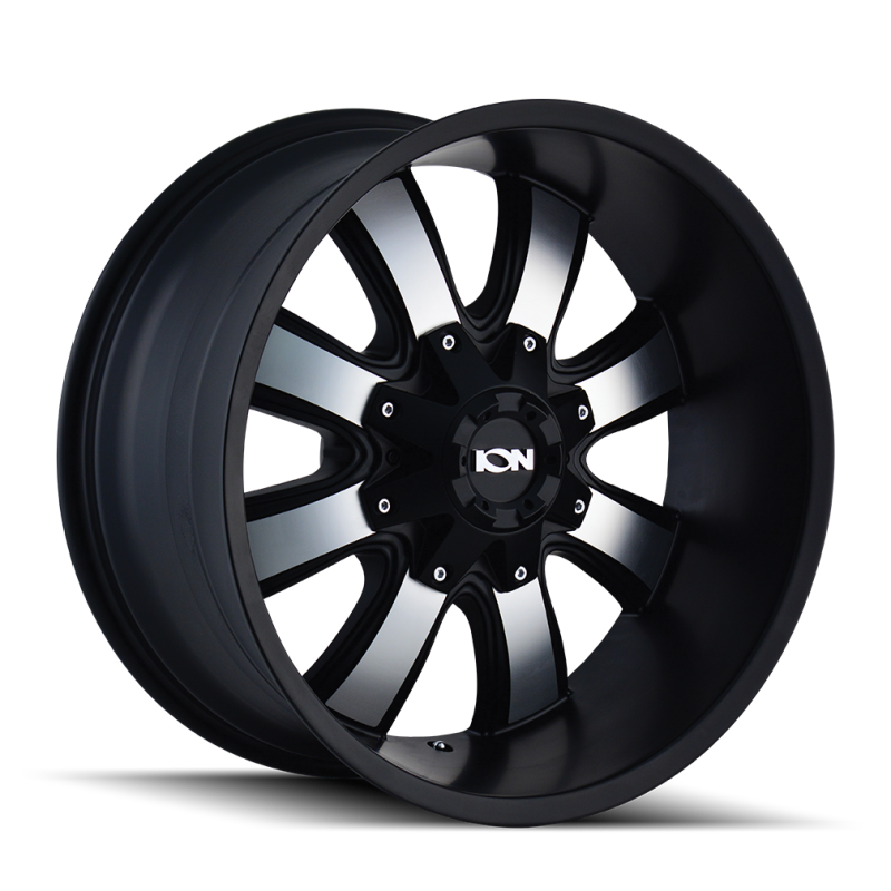 ION Type 189 20x10 / 8x165.1 BP / -19mm Offset / 130.8mm Hub Satin Black/Machined Face Wheel