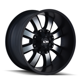 ION Type 189 18x10 / 5x139.7 BP / -19mm Offset / 110mm Hub Satin Black/Machined Face Wheel