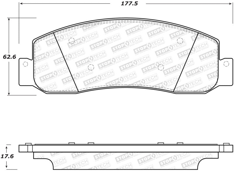 StopTech Street Brake Pads - Rear