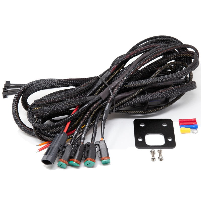 KC HiLiTES M-Racks Wire Harness (Light Bar + 4 Lights/Switch Req. to Operate Front/Side Separately)