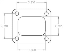 Cometic Turbo FLG T4 Garrett Exh Inlet .010in Exhaust Gasket