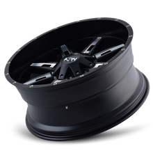 Load image into Gallery viewer, ION Type 184 20x9 / 5x139.7 BP / 18mm Offset / 110mm Hub Satin Black/Milled Spokes Wheel