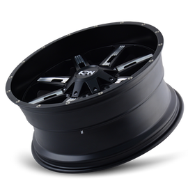 ION Type 184 17x9 / 6x135 BP / -12mm Offset / 106mm Hub Satin Black/Milled Spokes Wheel